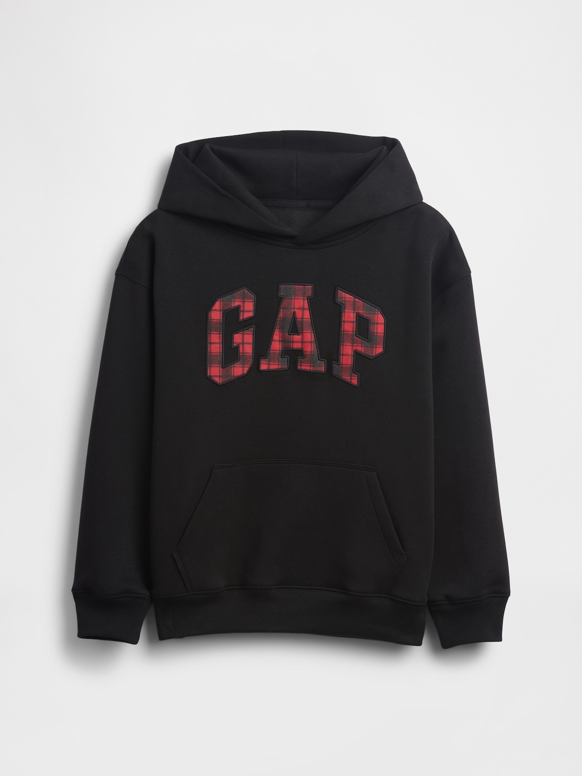 Kids VintageSoft Relaxed Plaid Logo Hoodie