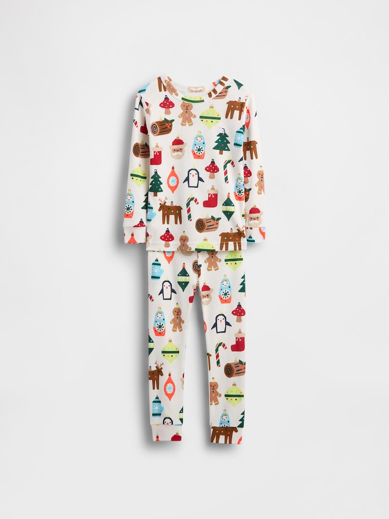 Baby & Toddler Organic Brushed Cotton Holiday PJ Set