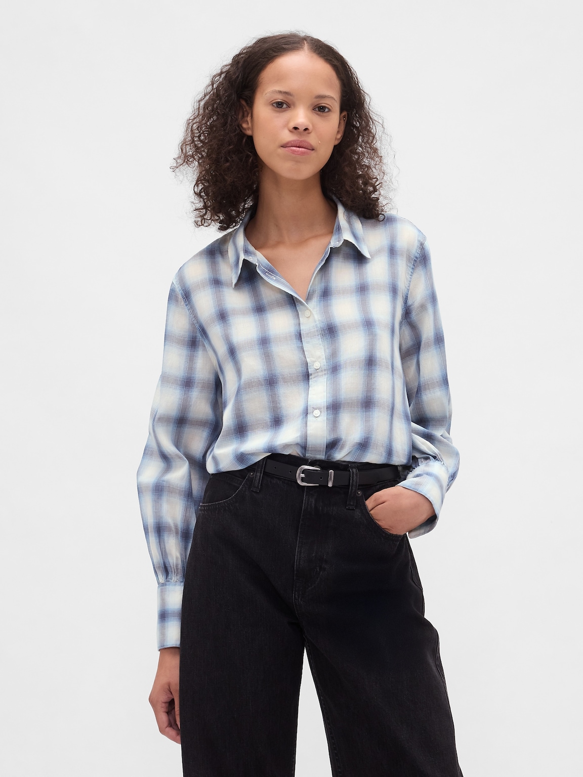 Voile Plaid Shirt