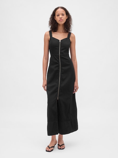 chinese dress ladies Gap Black Wrap Midi Dress