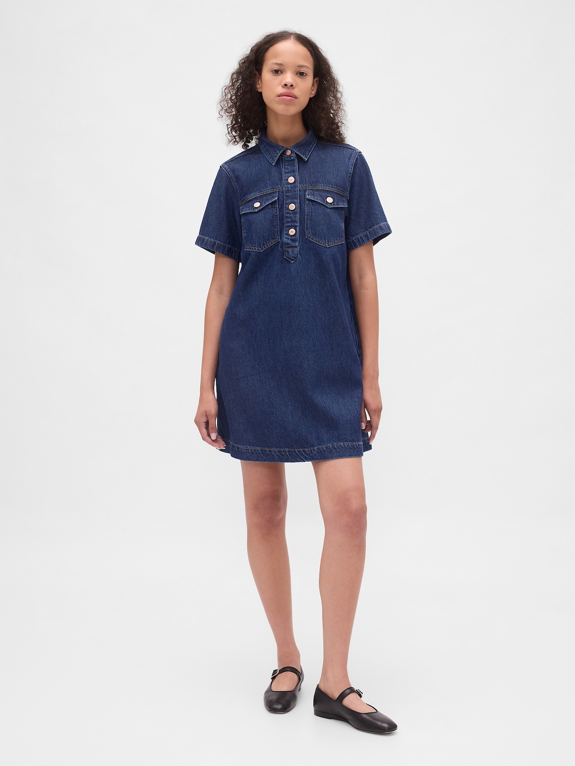 UltraSoft Denim Mini Dress