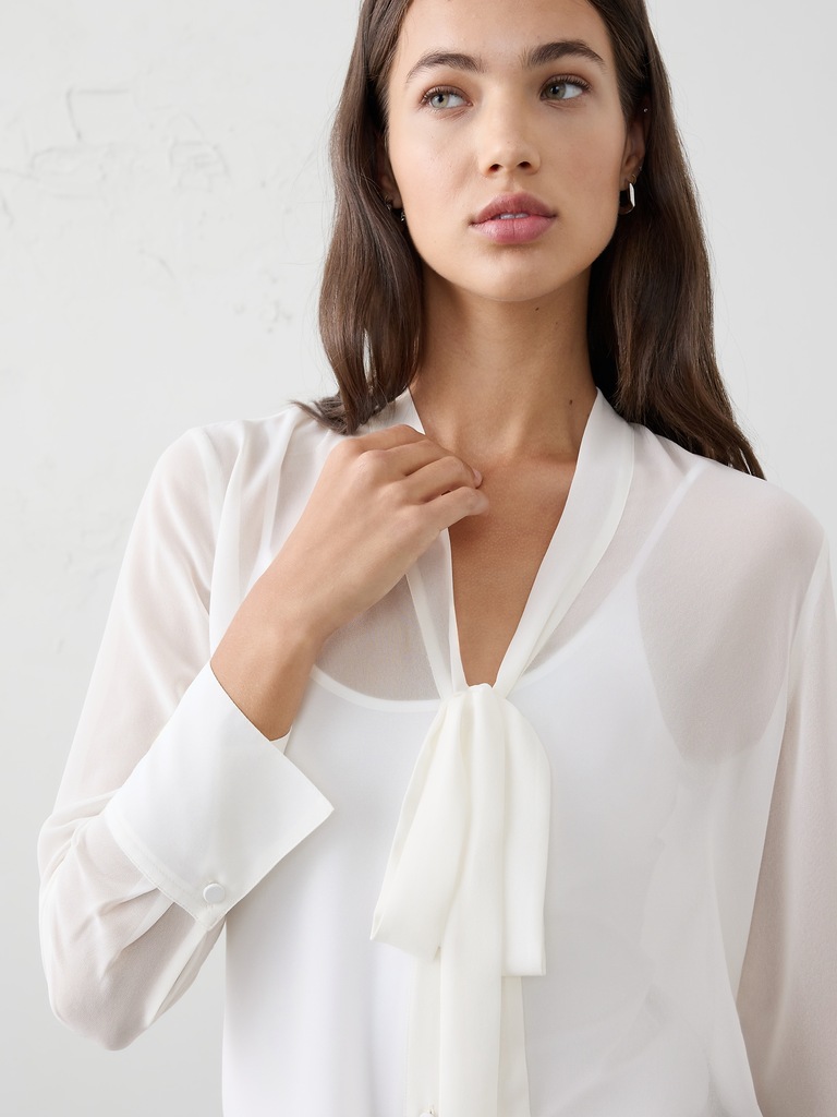 Tie-Neck Blouse