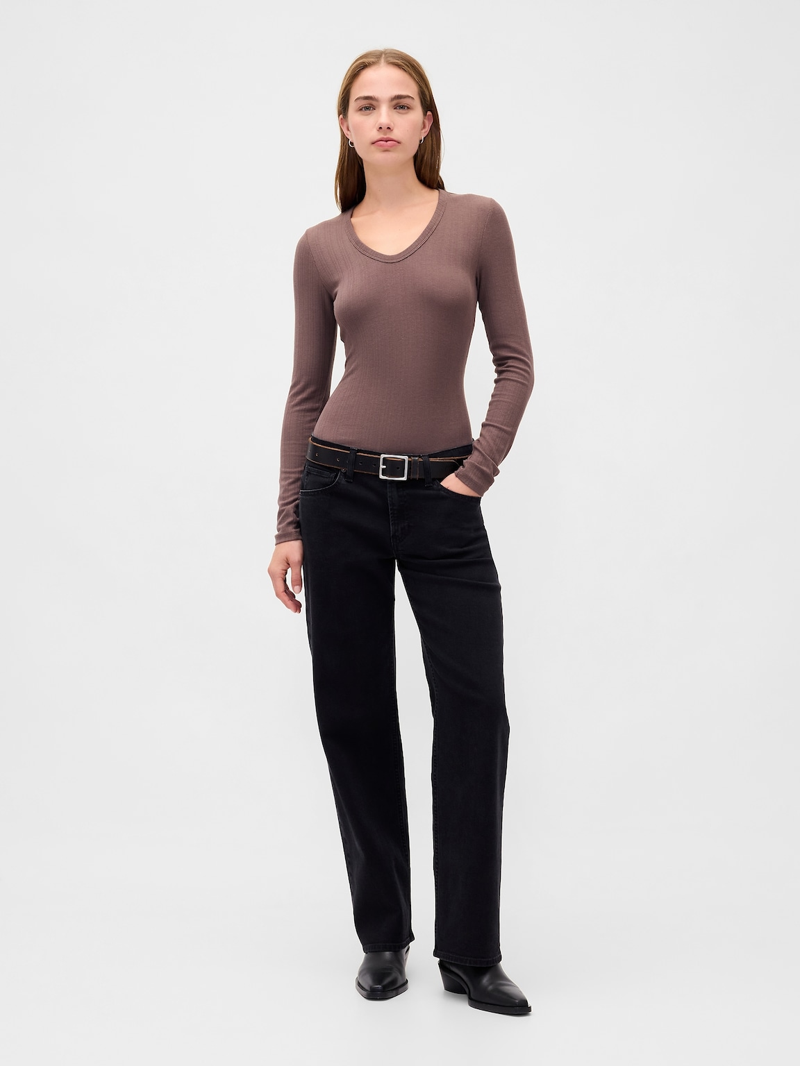 Sheer Modern Rib T-Shirt
