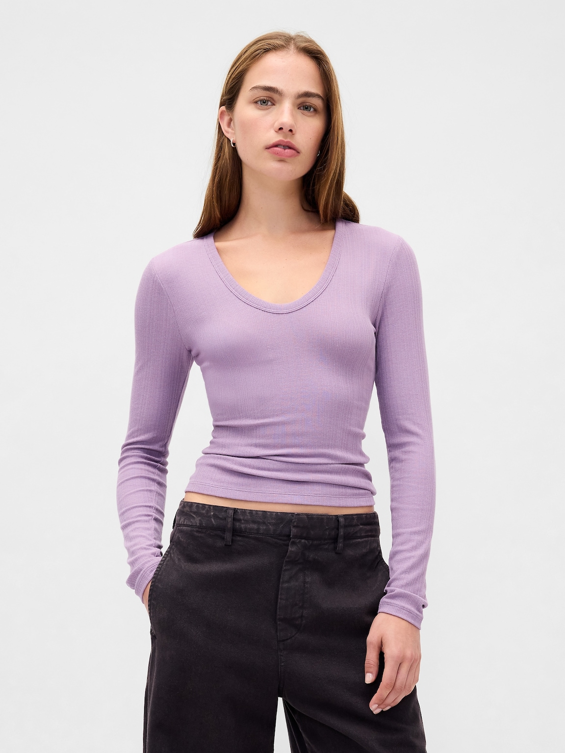 Sheer Modern Rib T-Shirt