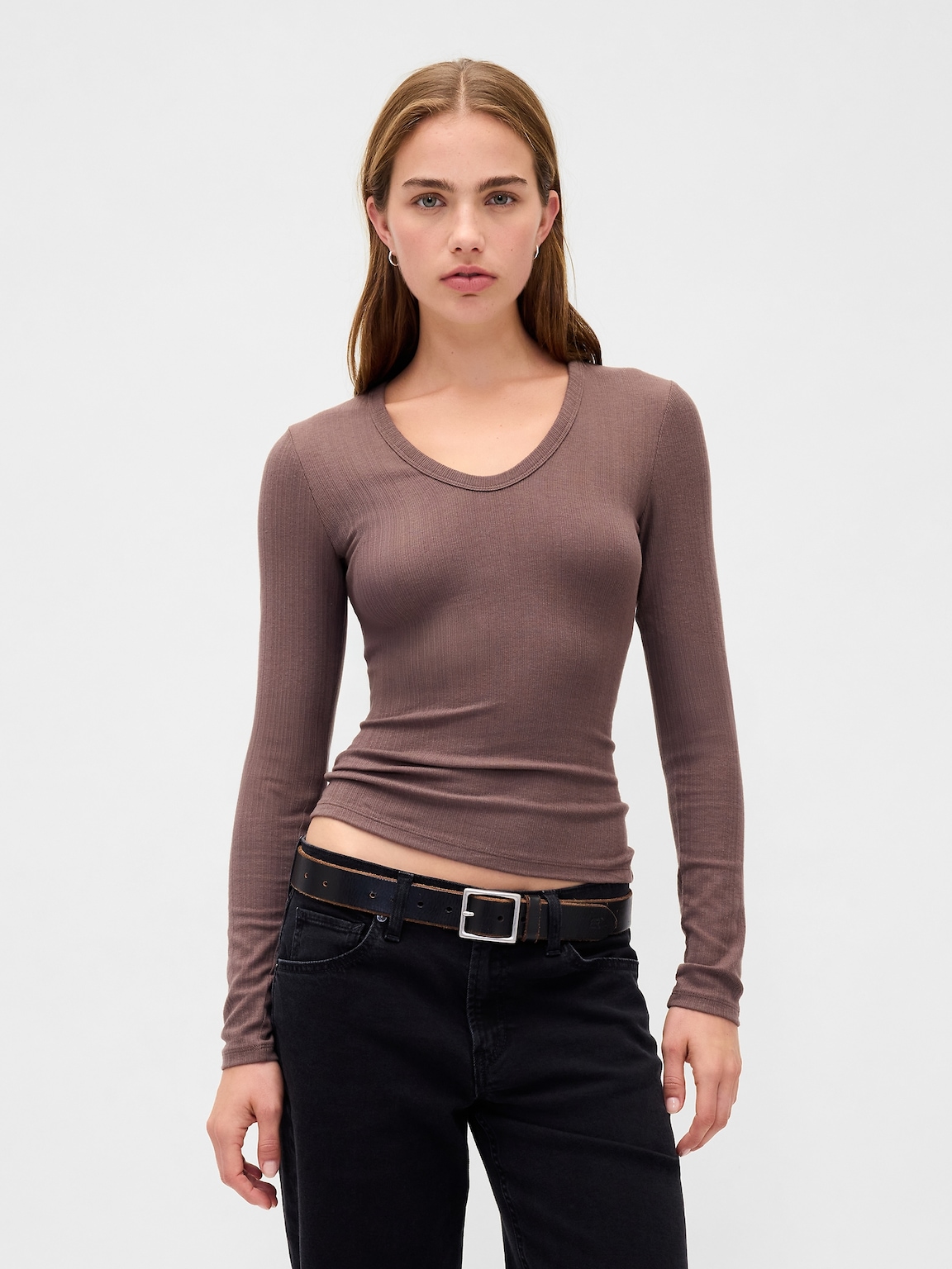 Sheer Modern Rib T-Shirt