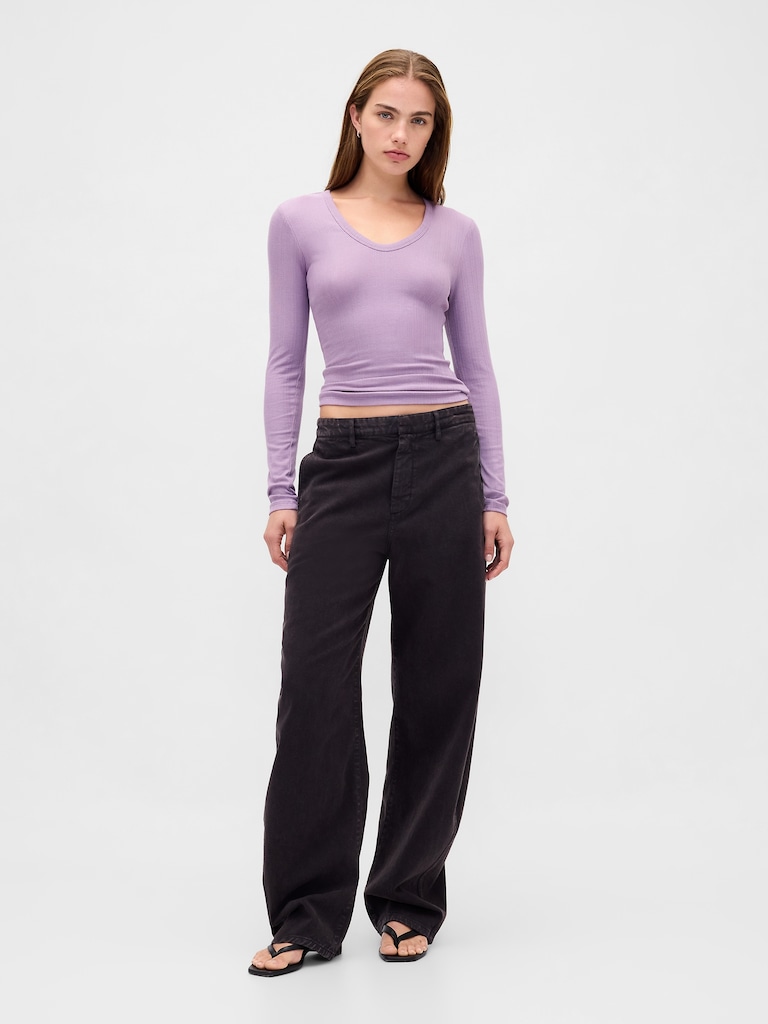 Sheer Modern Rib T-Shirt