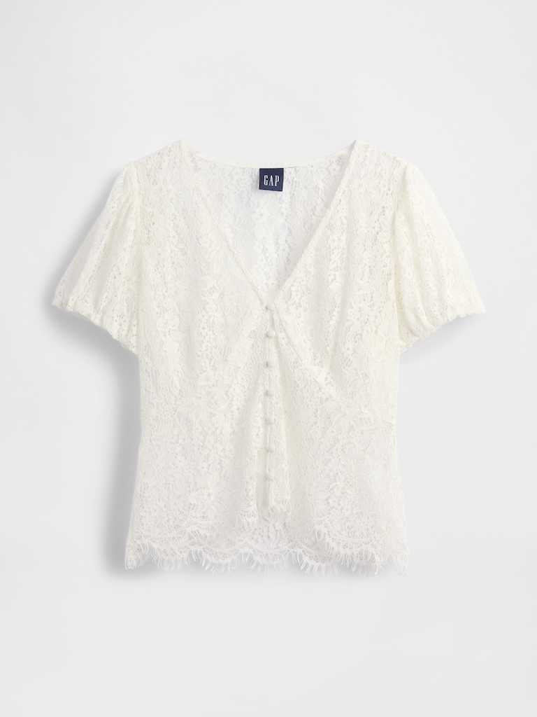 Lace V-Neck Top