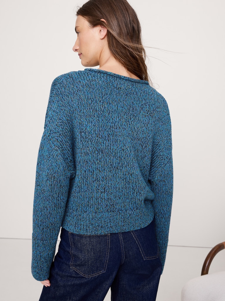 Cotton Roll-Neck Sweater