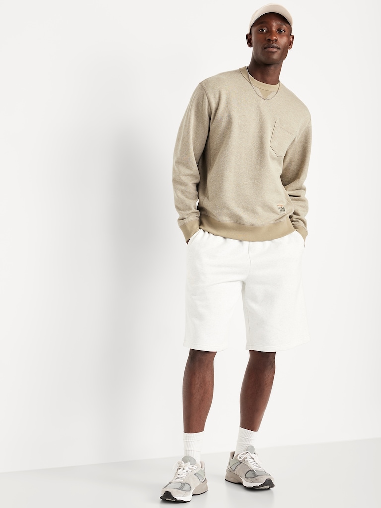 Textured Pocket Sweatshirt