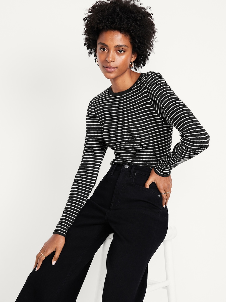 SoSoft Lite Ribbed Crew-Neck Sweater