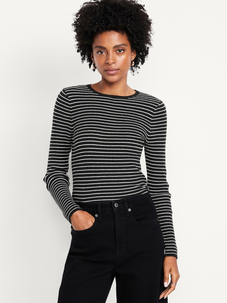 SoSoft Lite Ribbed Crew-Neck Sweater