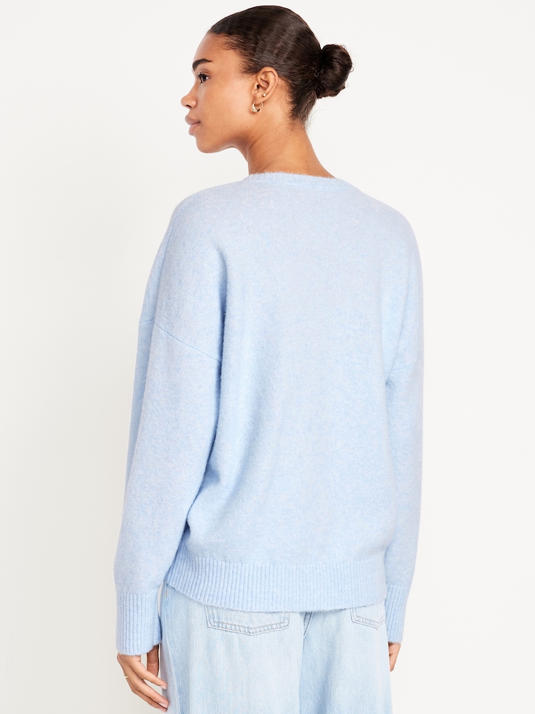 Cozy Wool-Blend Crew-Neck Sweater