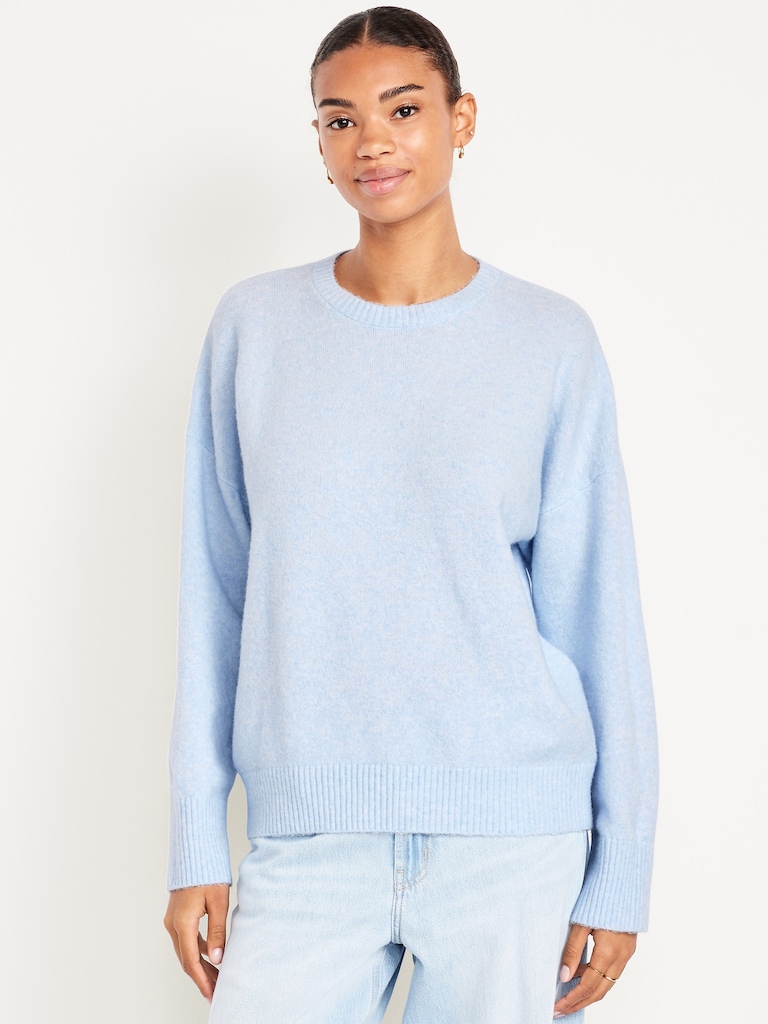 Cozy Wool-Blend Crew-Neck Sweater