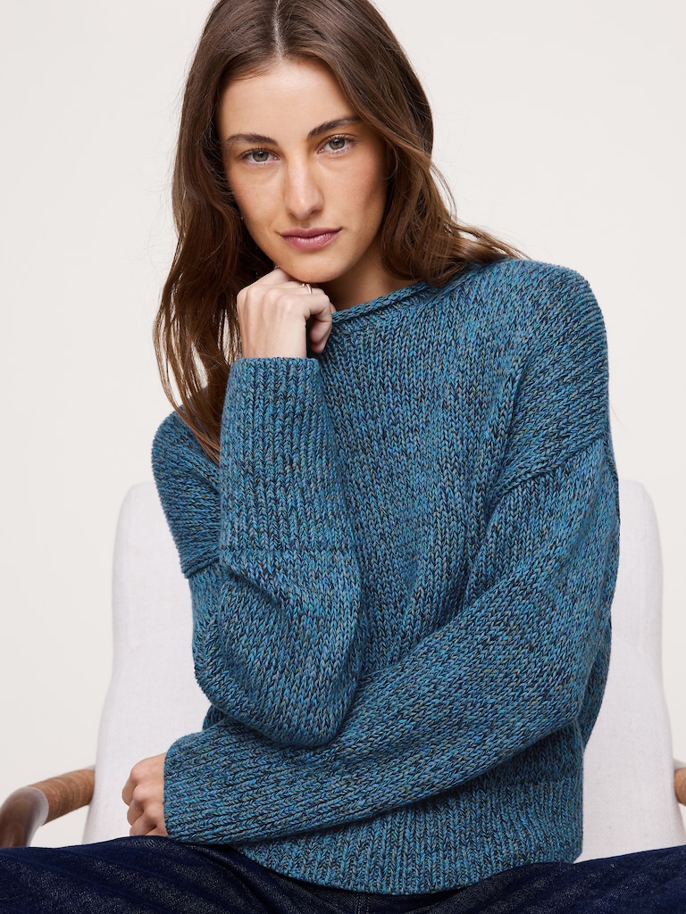 Cotton Roll-Neck Sweater