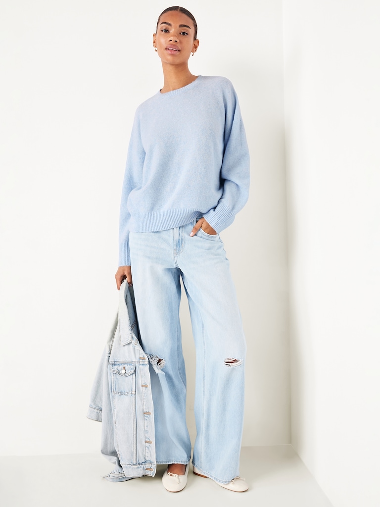 Cozy Wool-Blend Crew-Neck Sweater