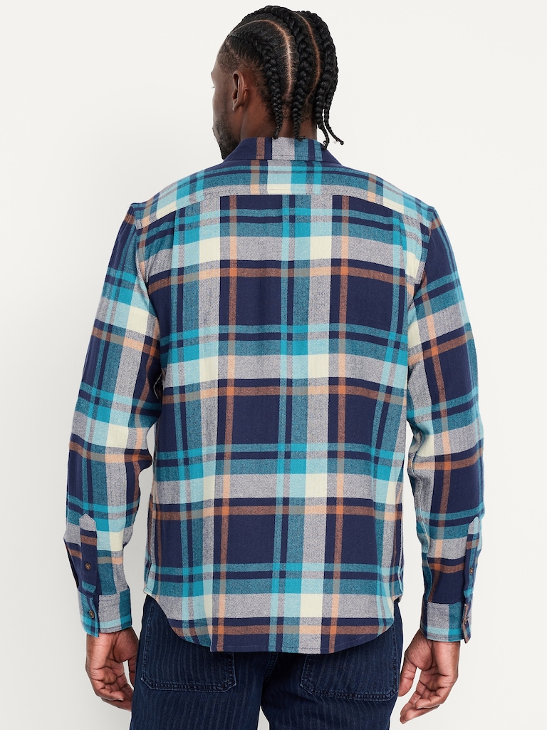 Plaid Flannel Pocket Shirt