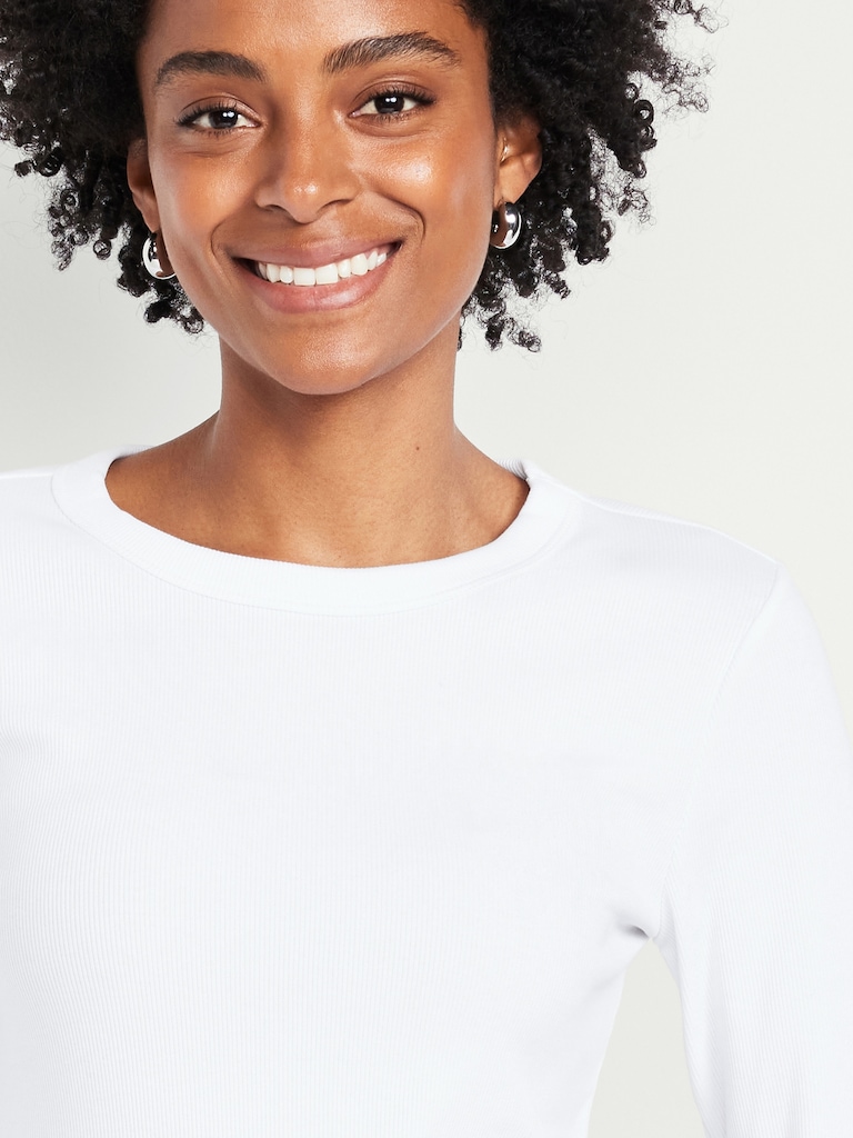 Snug Long-Sleeve Crew-Neck T-Shirt