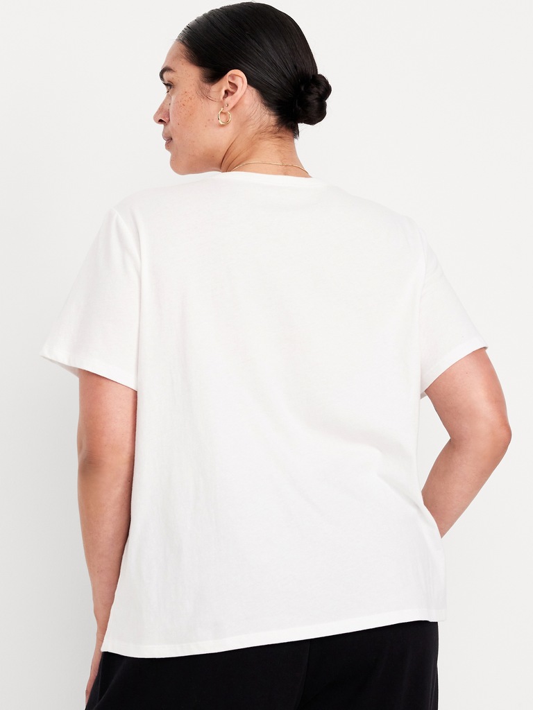 T-shirt passe-partout ras du cou à imprimé