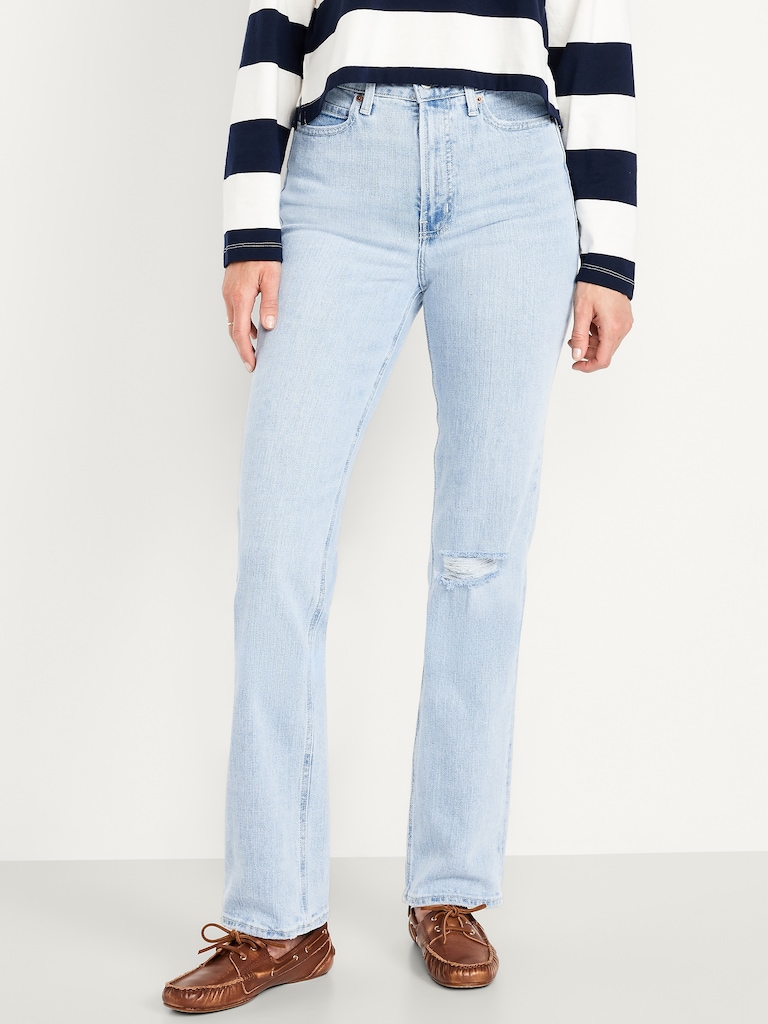 Extra High-Waisted Straight Jeans