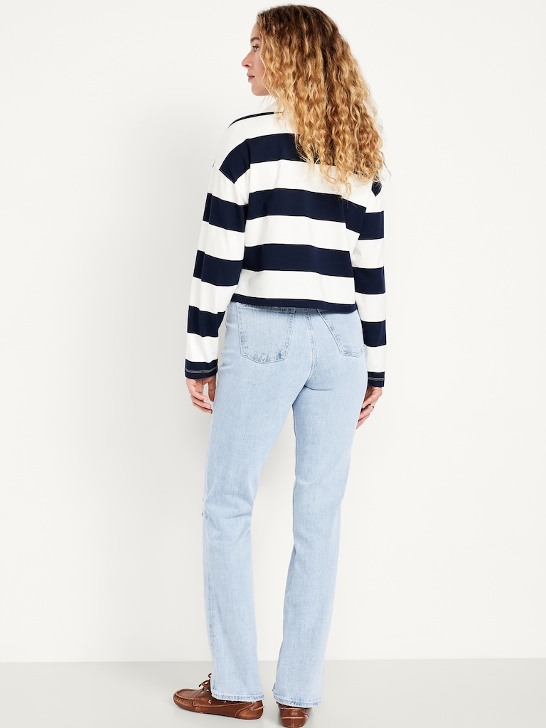 Extra High-Waisted Straight Jeans