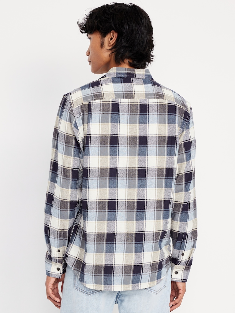 Plaid Flannel Pocket Shirt