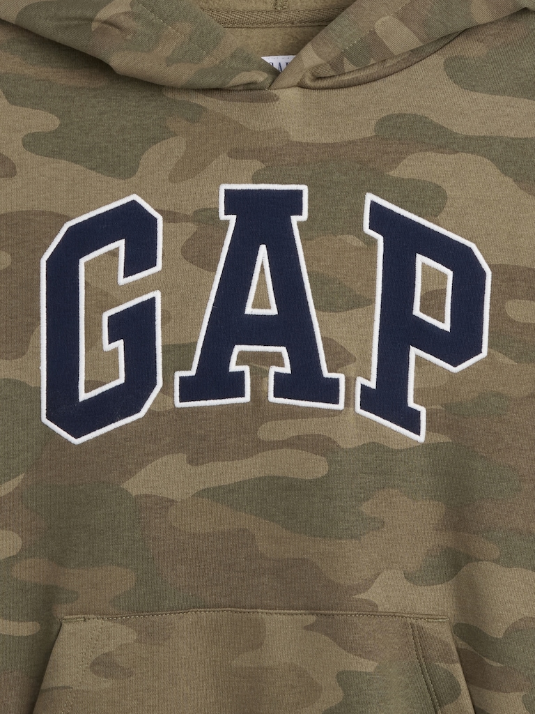 Kids Relaxed Gap Logo Camo Hoodie