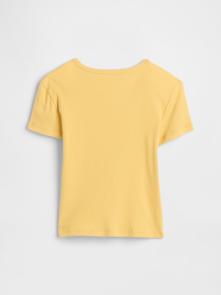 Kids Ribbed Pointelle T-Shirt