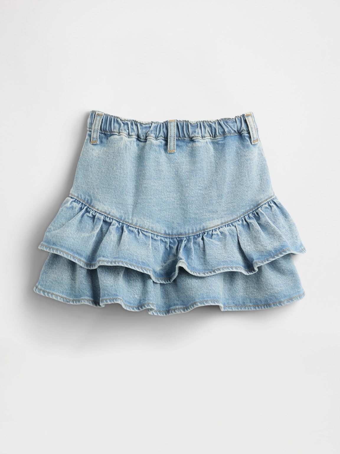 Baby & Toddler Denim Tiered Ruffle Skirt