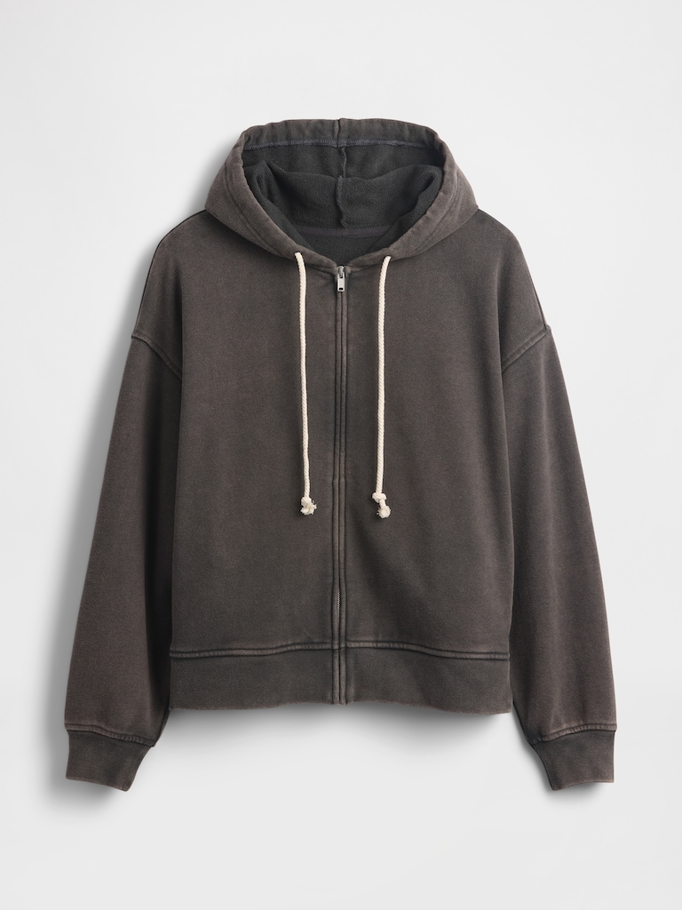 Heavyweight French Terry Oversized Zip Hoodie