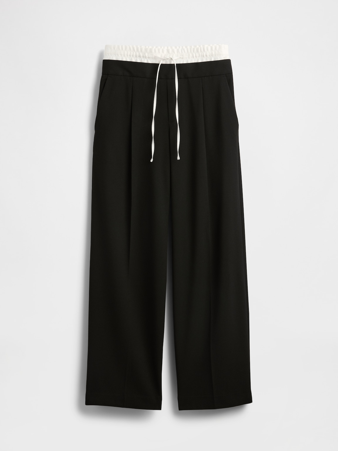 Mid Rise Double-Waist Pants