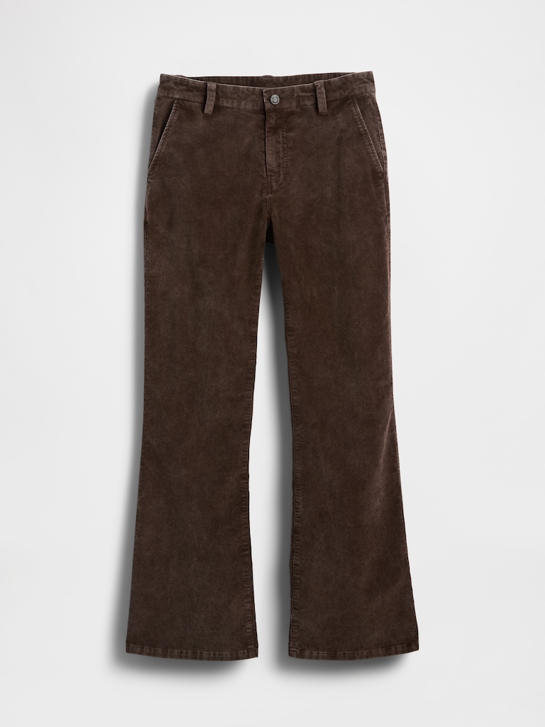 Low Rise Corduroy Flare Pants