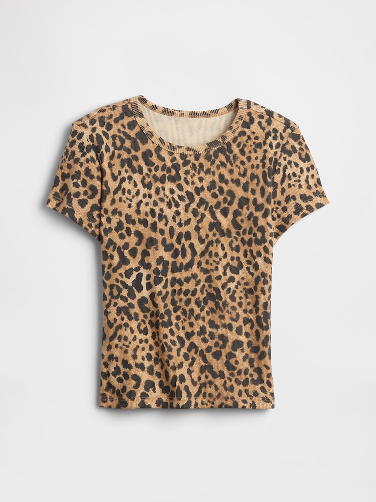 Kids Ribbed Pointelle T-Shirt