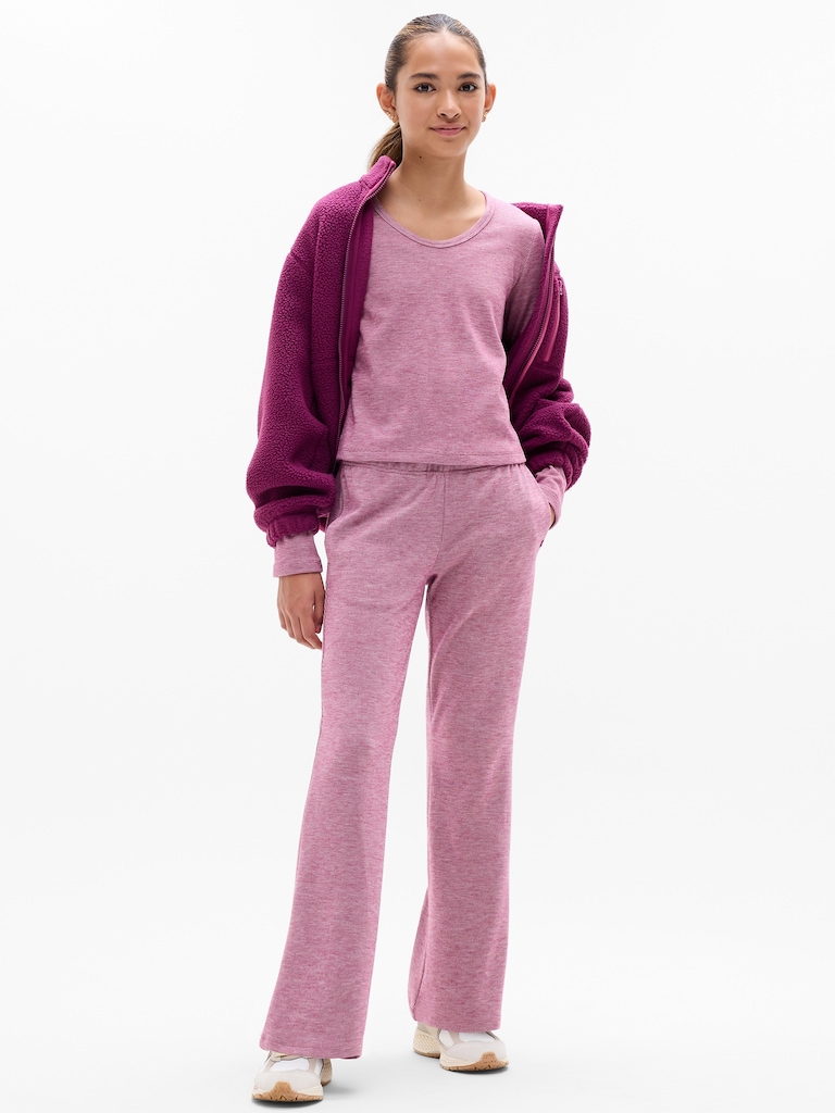 Athleta Girl Cozy Rib Scoop Top