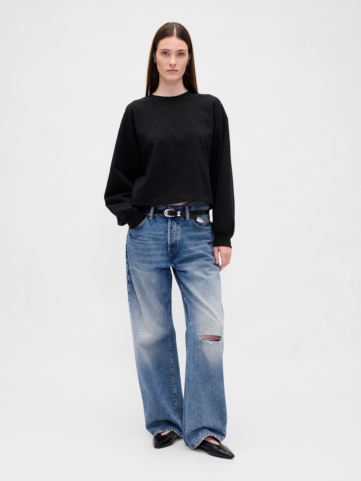 Organic Cotton VintageSoft Crop Sweatshirt