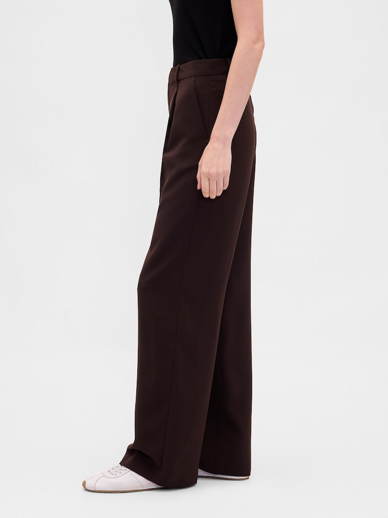 365 Low Rise Pleated Wide-Leg Trousers