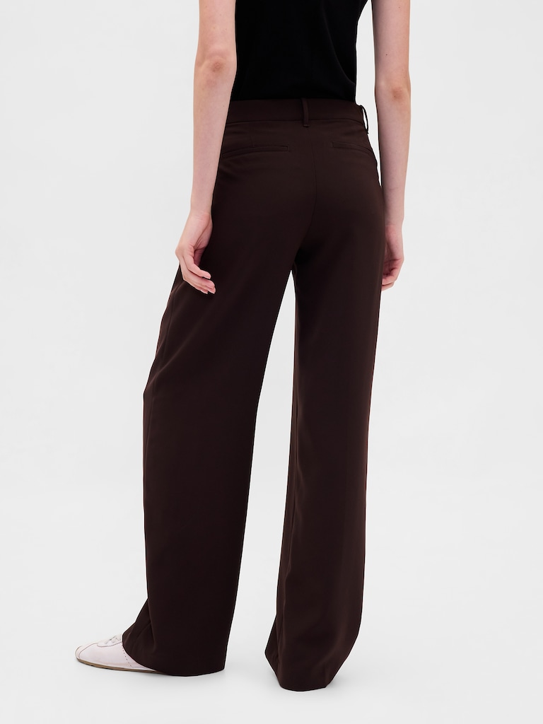 365 Low Rise Pleated Wide-Leg Trousers