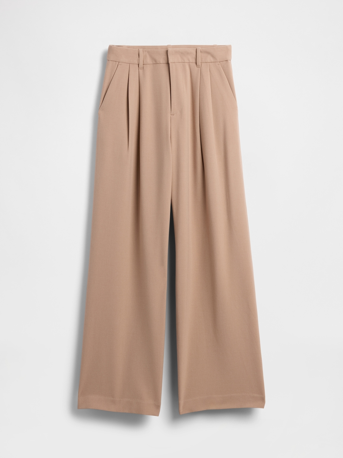 365 High Rise Brushed Twill Pleated Trousers