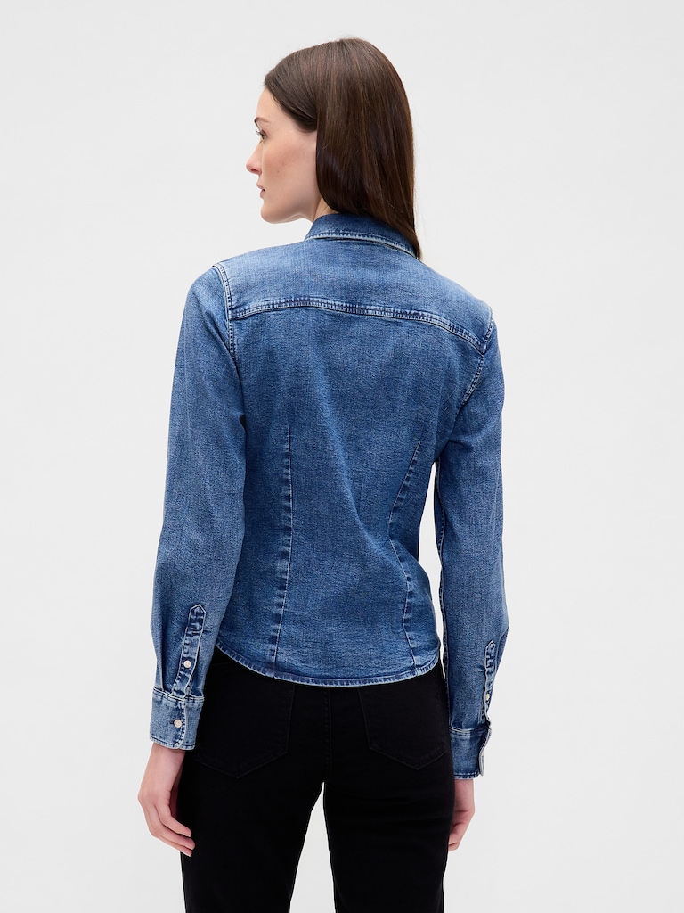 Denim Fitted Shirt