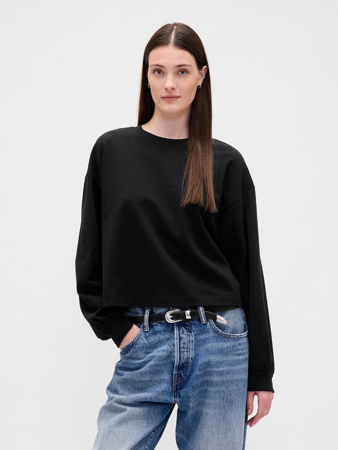 Organic Cotton VintageSoft Crop Sweatshirt