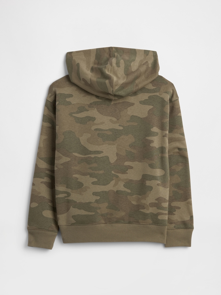 Kids Relaxed Gap Logo Camo Hoodie