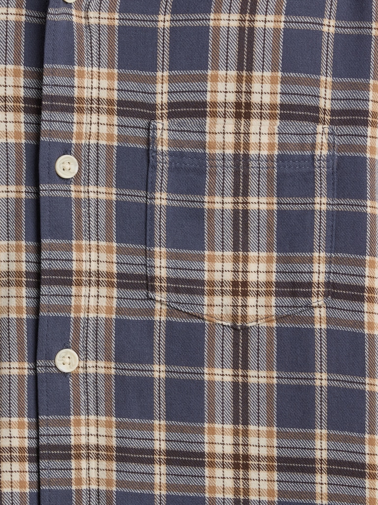 Kids Relaxed Hooded Flannel Shirt