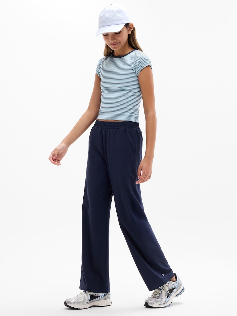 Athleta Girl Rise Above Rib Crew Cutout Tee