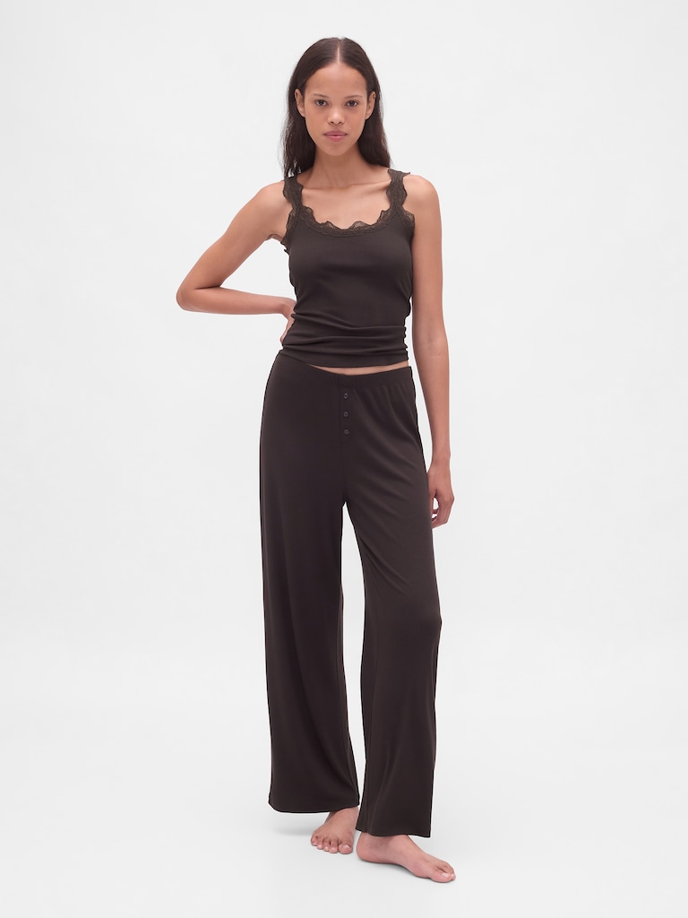 Mini Rib Lace PJ Tank Top