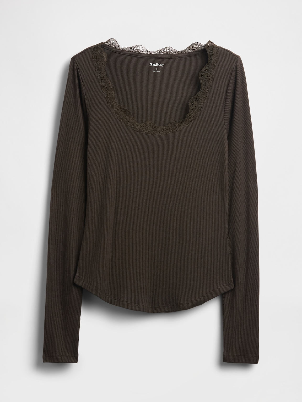 Mini Rib Lace-Trim PJ Top