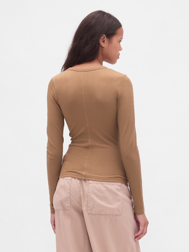 Sheer Modern Rib T-Shirt