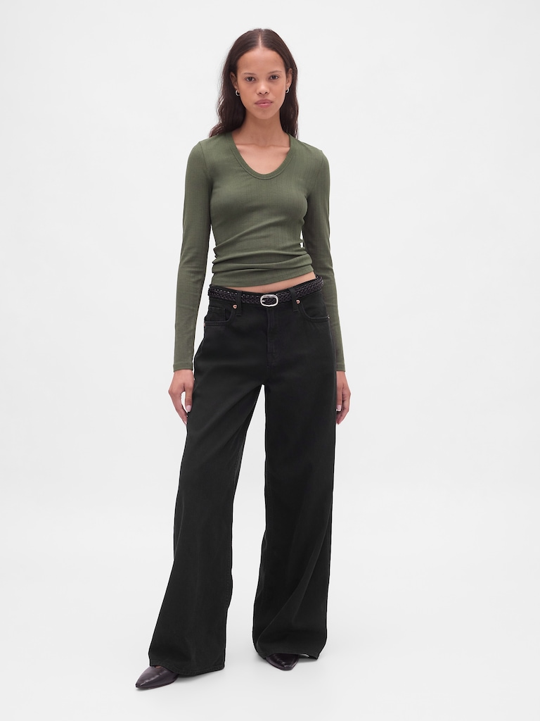 Sheer Modern Rib T-Shirt