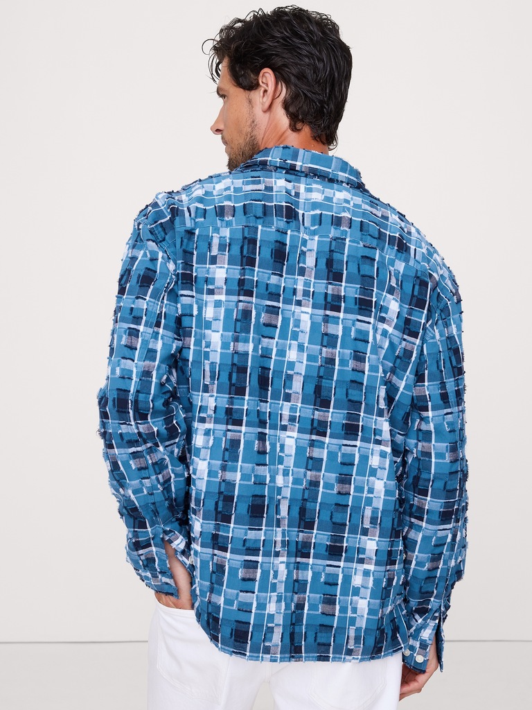 Relaxed-Fit Textured Cotton Shirt