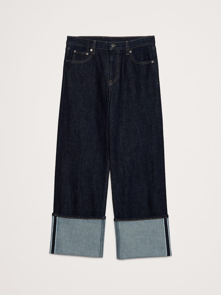 High-Rise Stovepipe Straight Leg Jean