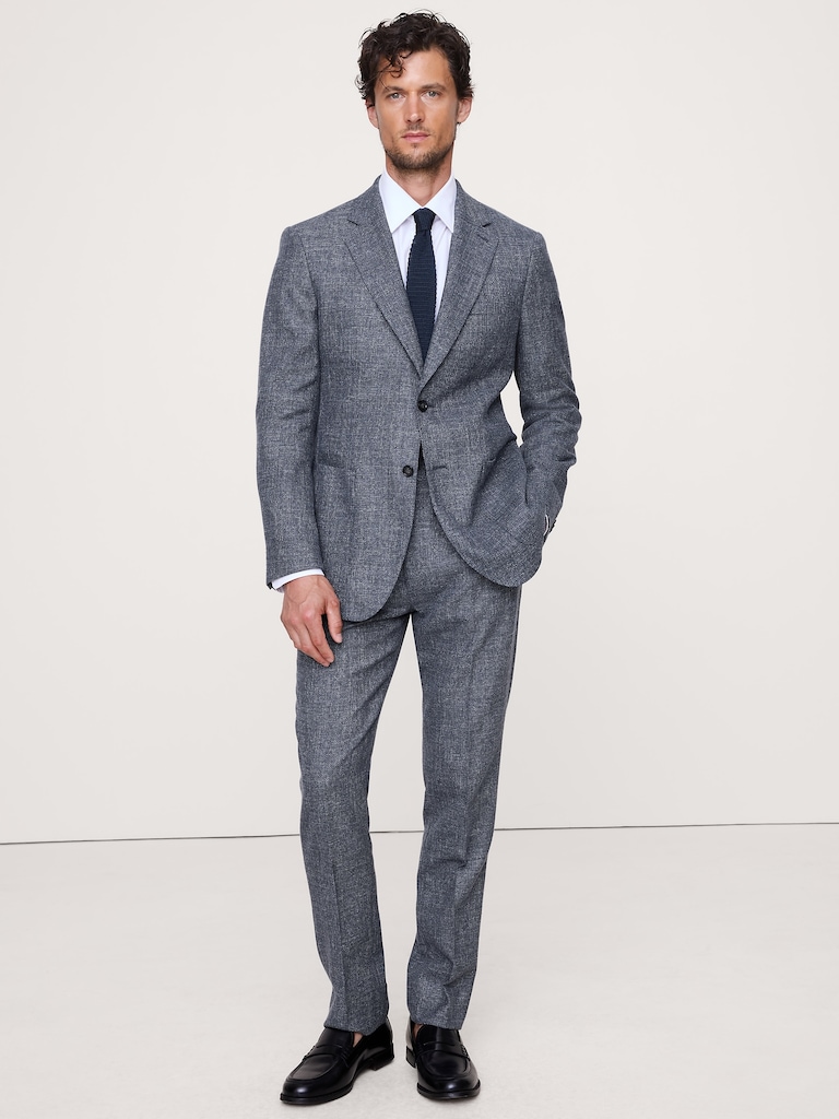 Italian Cotton-Wool Tweed Suit Jacket