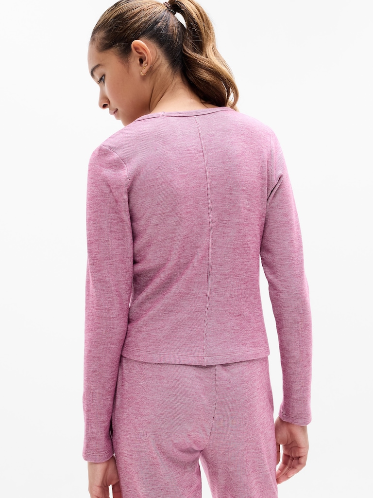Athleta Girl Cozy Rib Scoop Top